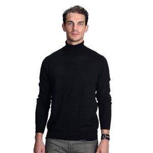 State Cashmere Turtleneck Basic Sweater Men's Size XXL Black Long Sleeve NEW
